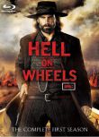 新美國西部犯罪劇DVD：地獄之輪 1-5季 科爾姆·米尼 英語中字 10碟